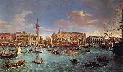 Gaspar Van Wittel View of the San Marco Basin painting